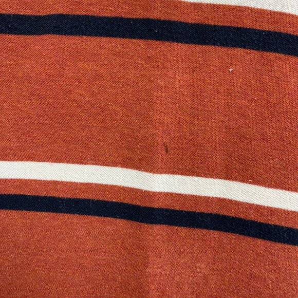 Tommy Hilfiger Performance Pique Polo Shirt Men orange Striped Golf /Tennis Read - Picture 7 of 16